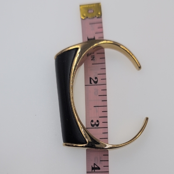 J. Crew Elegant Black and Gold Cuff Size Small - Picture 4 of 5